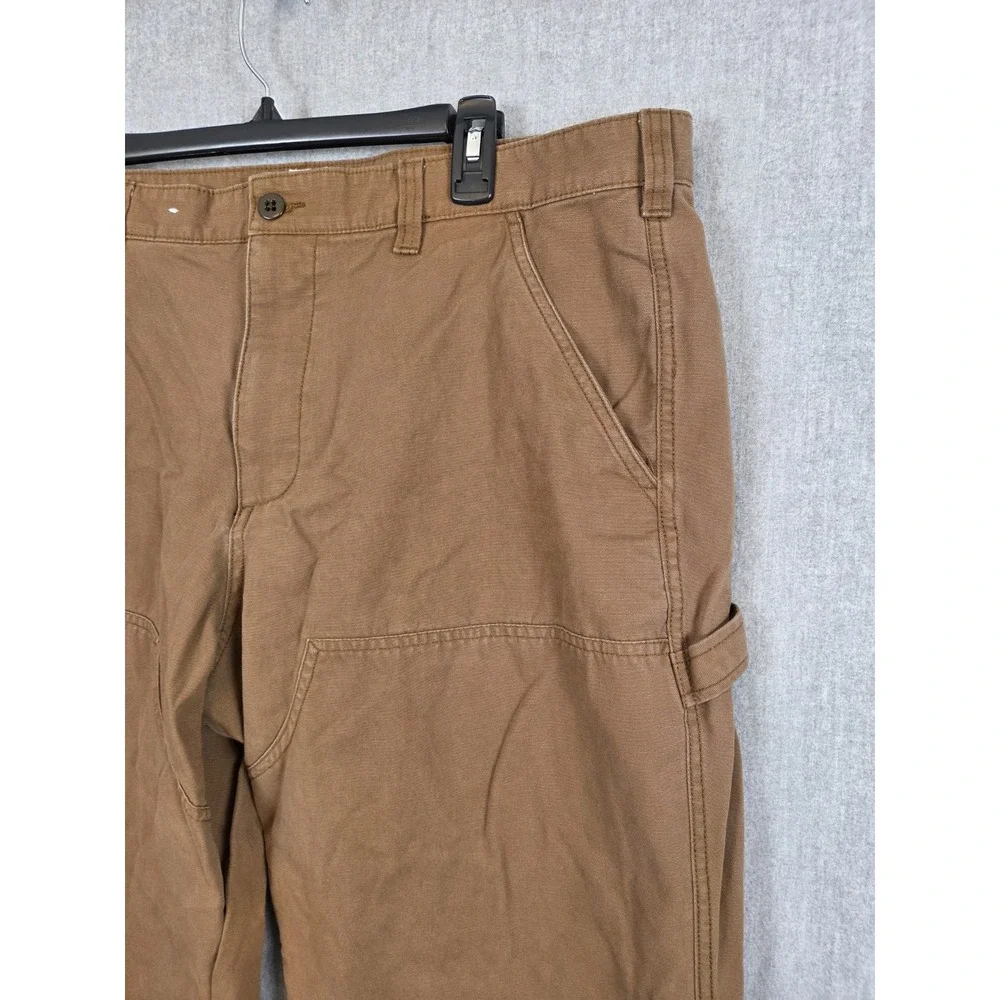Gap Double Knee‎ Cargo Pants Men's 40x32 Carpenter Brown Cotton Canvas Straight